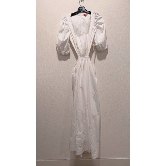 STAUD Astro Poplin Dress white US4 - Picture 7 of 13
